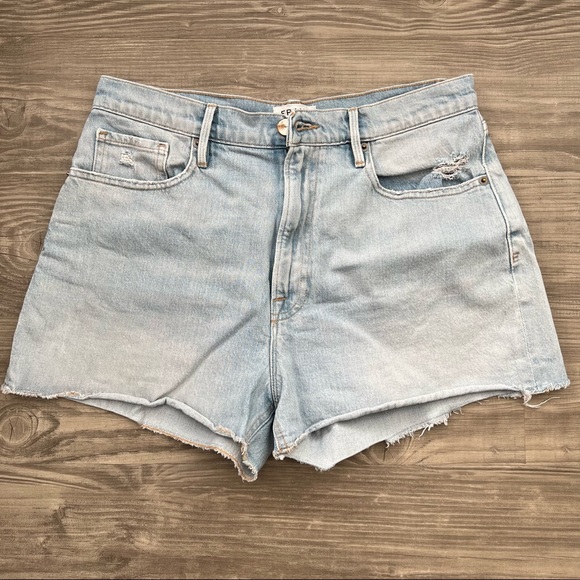 Denim Le Vintage High Waist Shorts - Picture 7 of 9